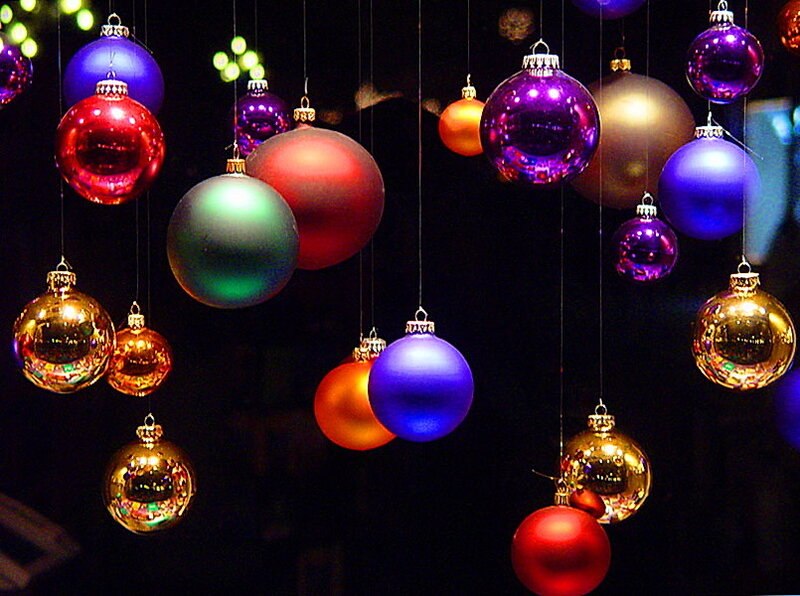 Colorful Ornaments Hanging