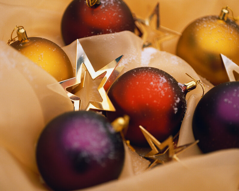 Colorful Ornaments in Fabric