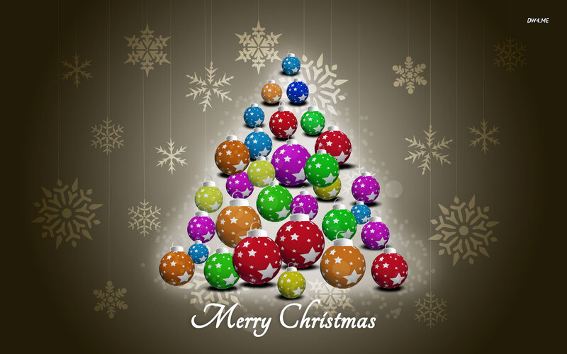 Colorful Ornaments Tree