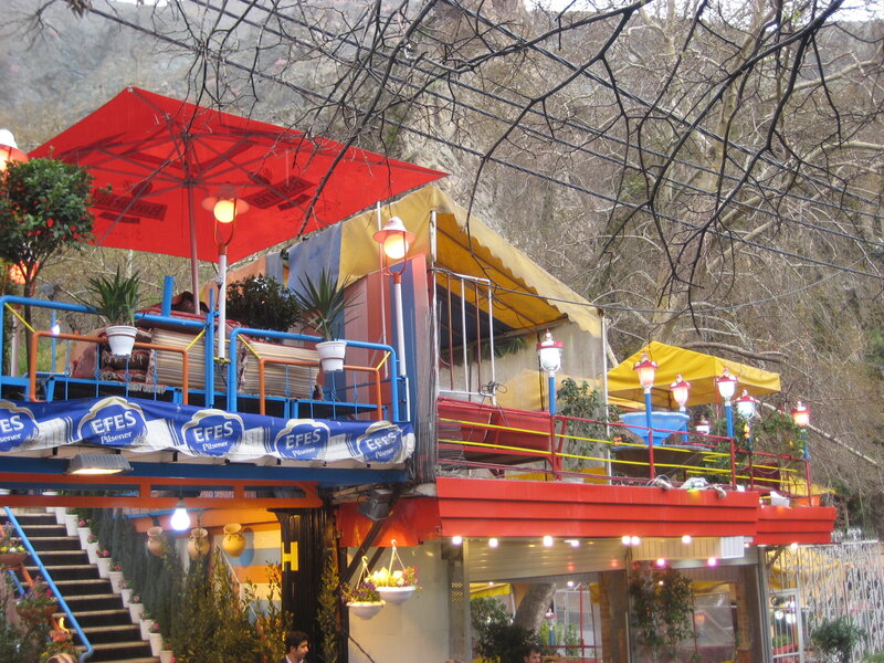 Colorful Outdoor Restaurant