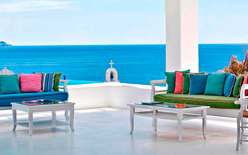 Colorful Outdoor Seating