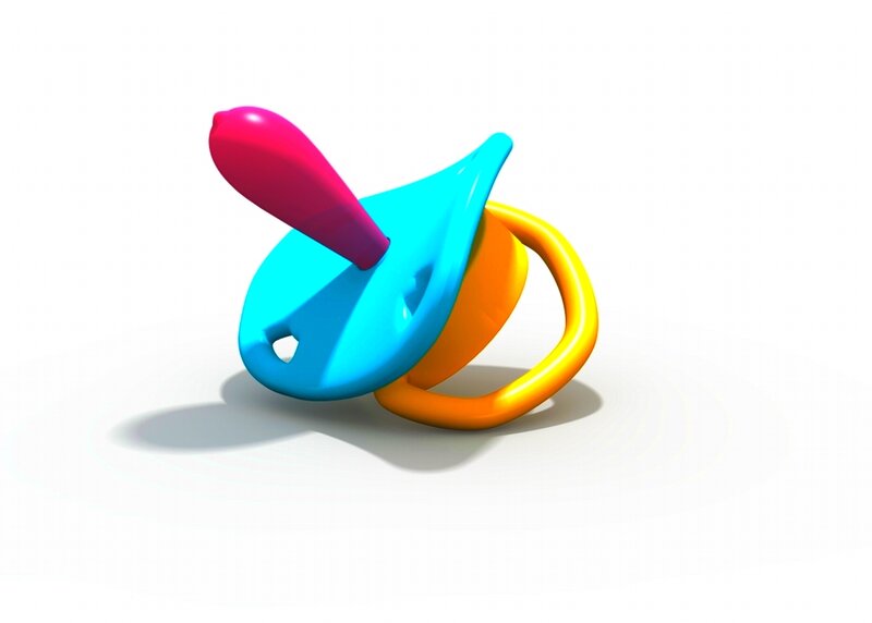 colorful pacifier toy