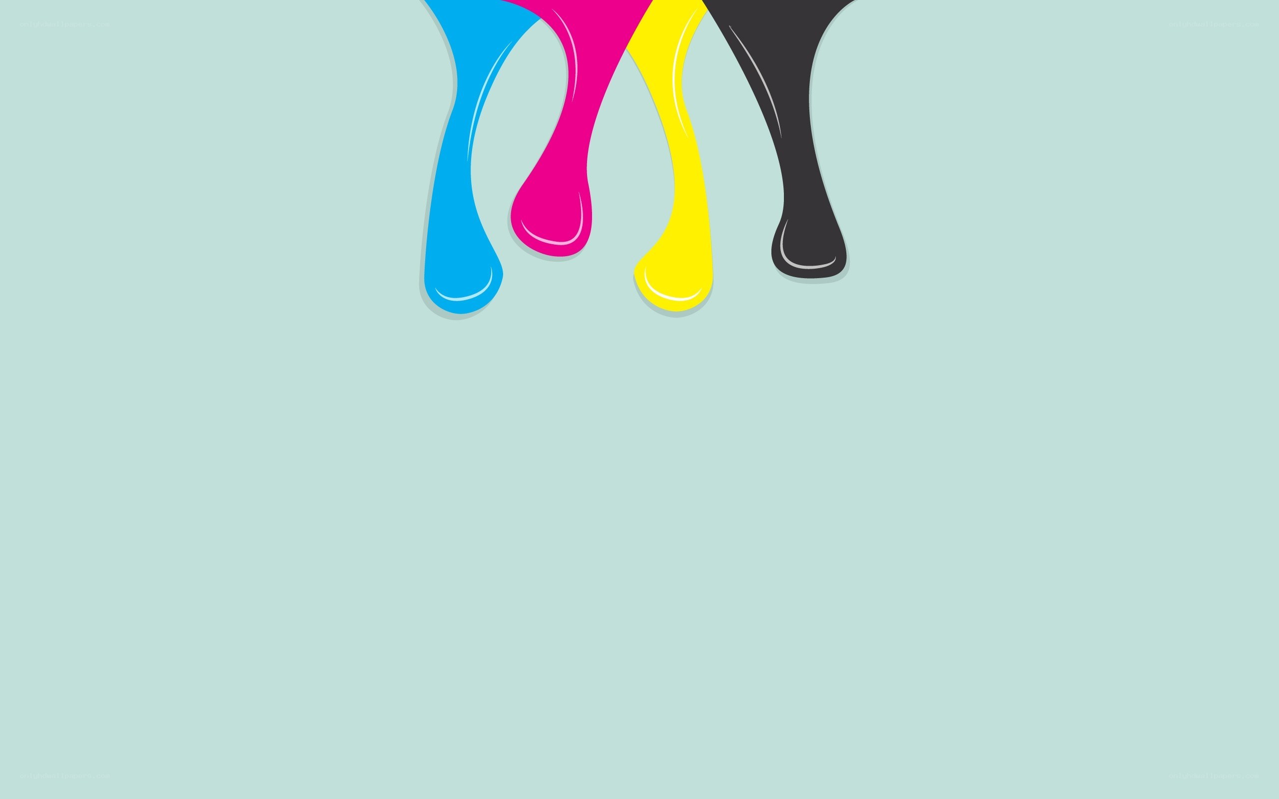 colorful paint drips