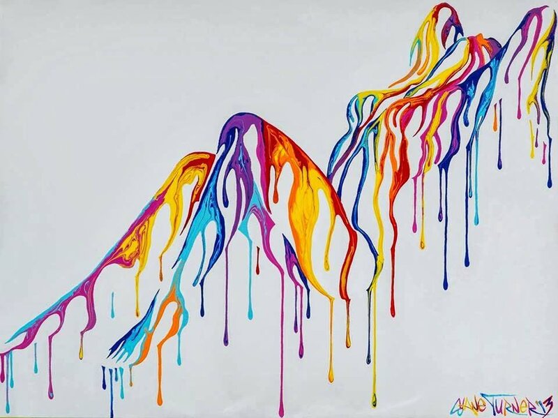 Colorful Paint Drips — Yellow