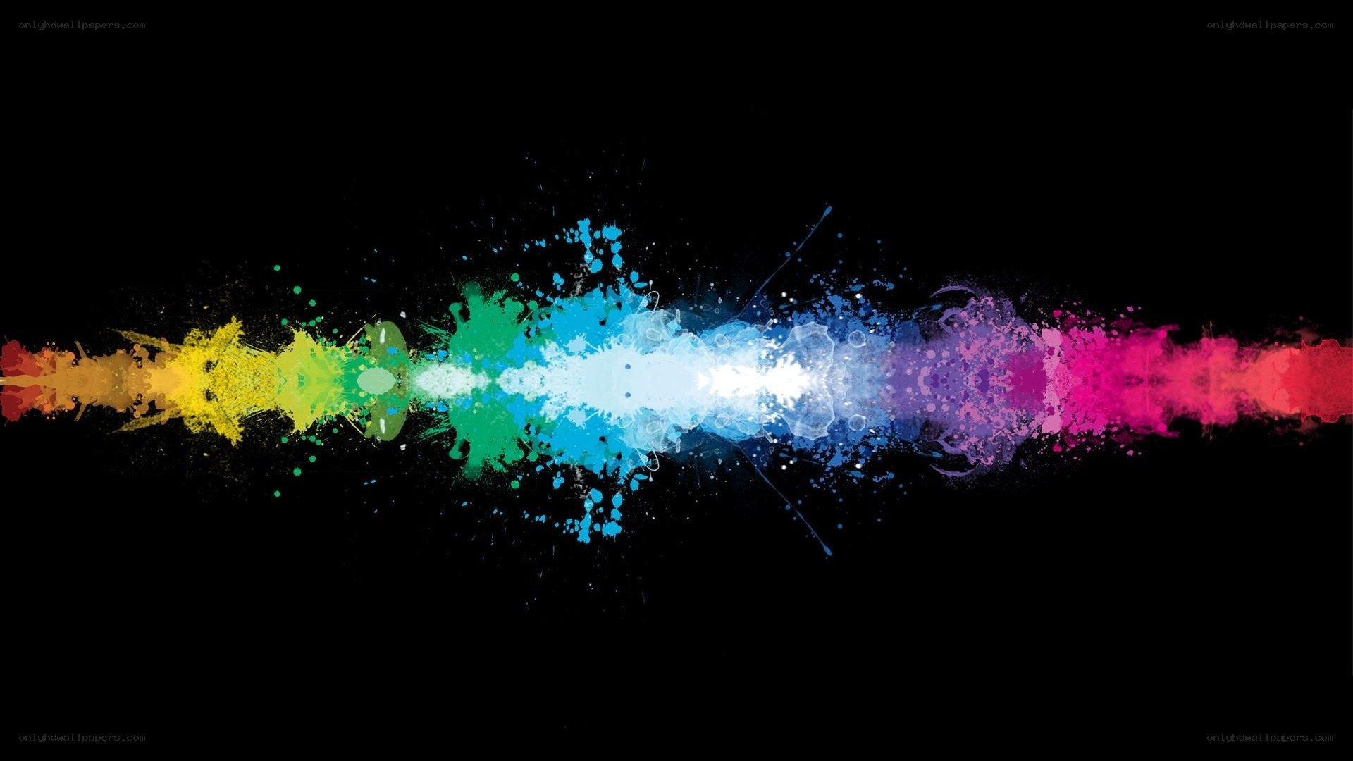 colorful paint explosion