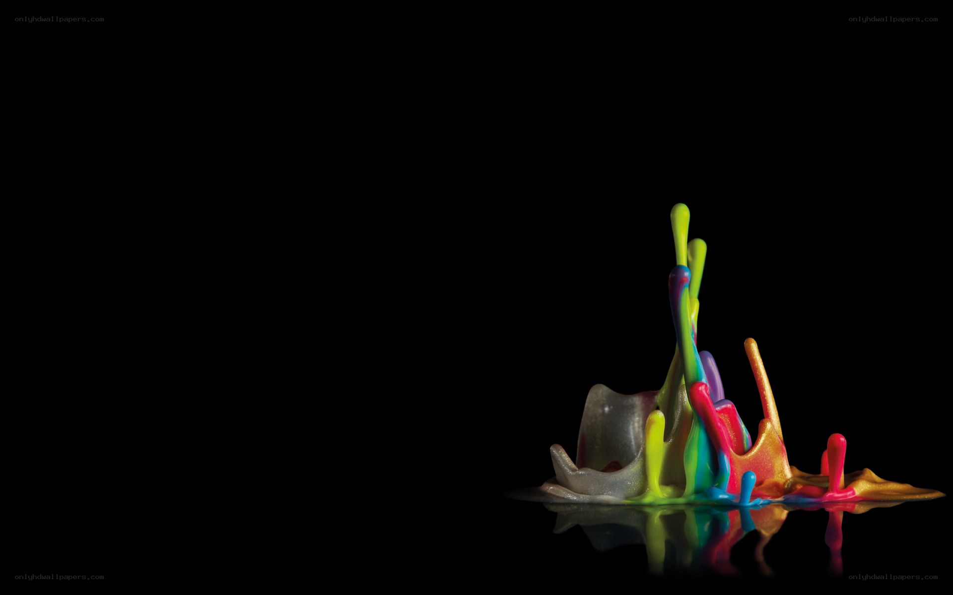 Colorful paint splash