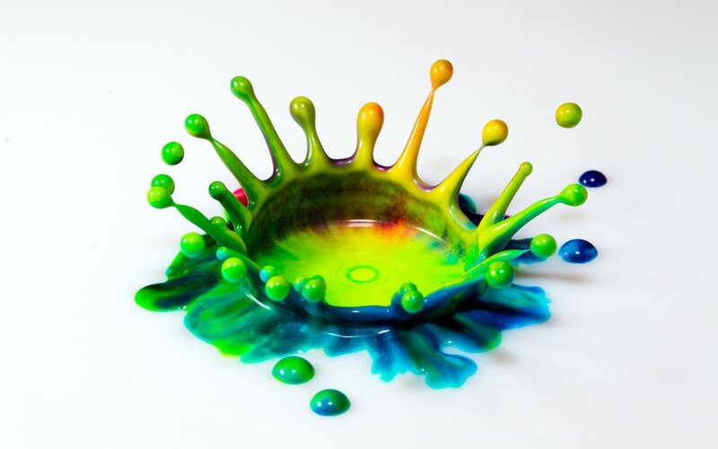 Colorful Paint Splash — Green