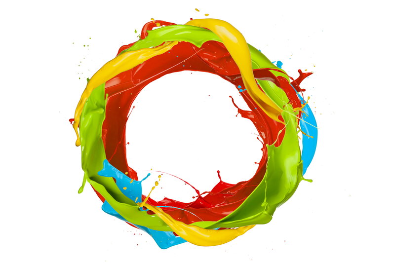 Colorful Paint Splash — Red, Dynamic, 3d Render