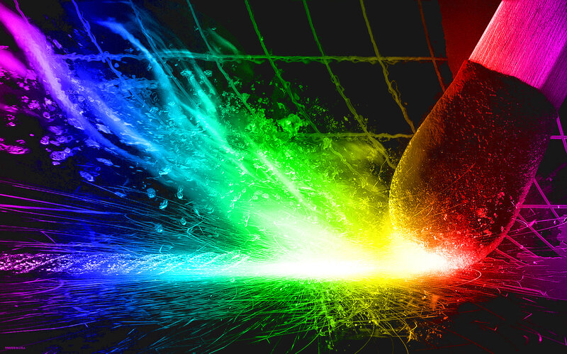 Colorful Paint Splash — Red, Dynamic, Digital Art