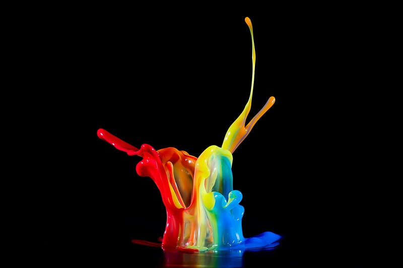 Colorful Paint Splash — Red