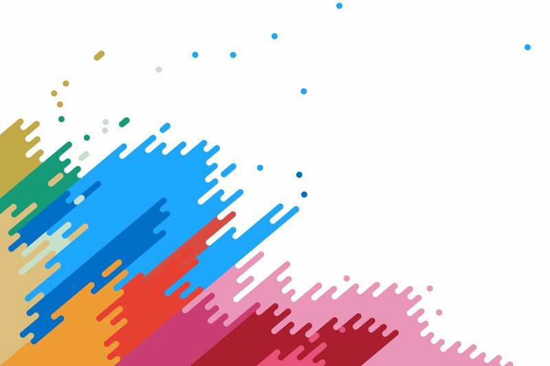 Colorful Paint Splashes — Blue, Vibrant, Abstract, Dots