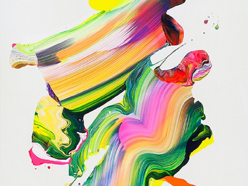 Colorful Paint Splashes — Green