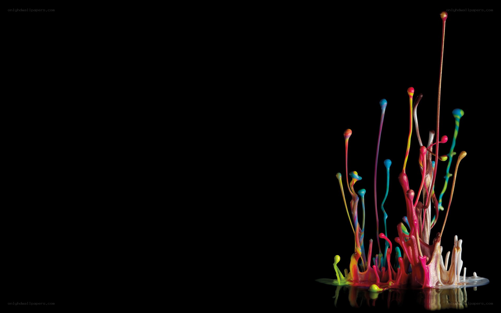 colorful paint splatter