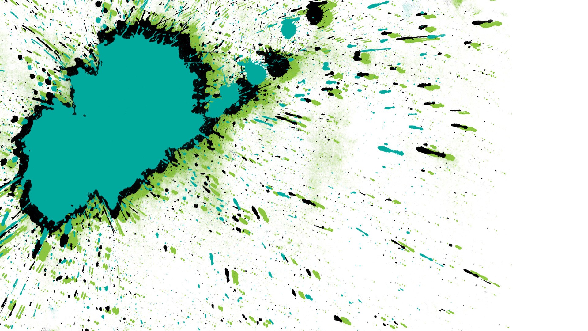 colorful paint splatter