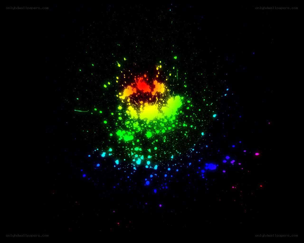 colorful paint splatter