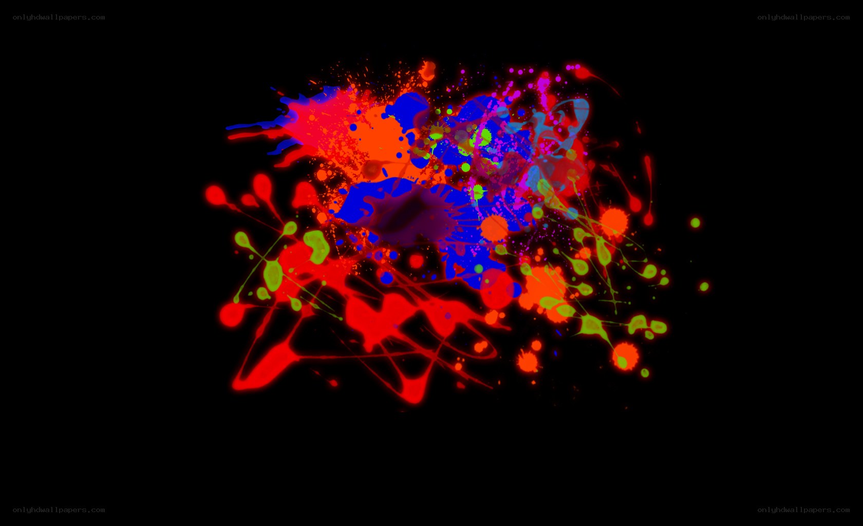 colorful paint splatter