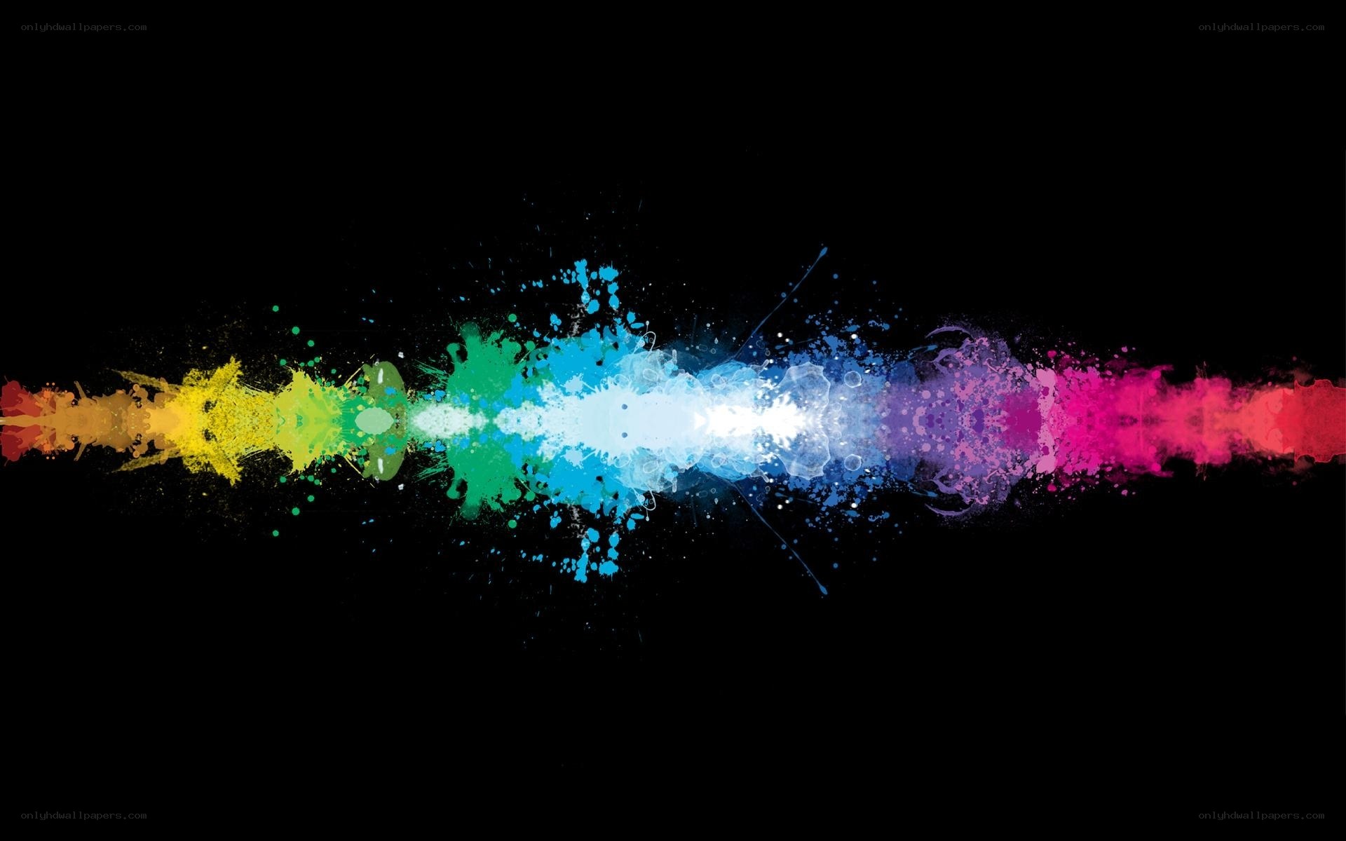 colorful paint splatter