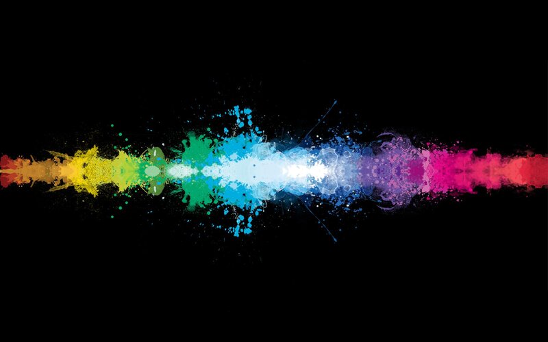 colorful paint splatter