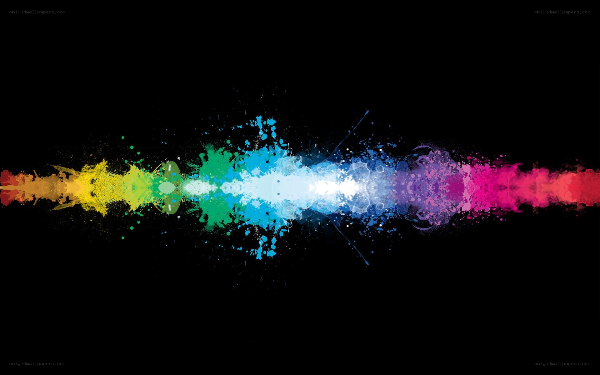 colorful paint splatter