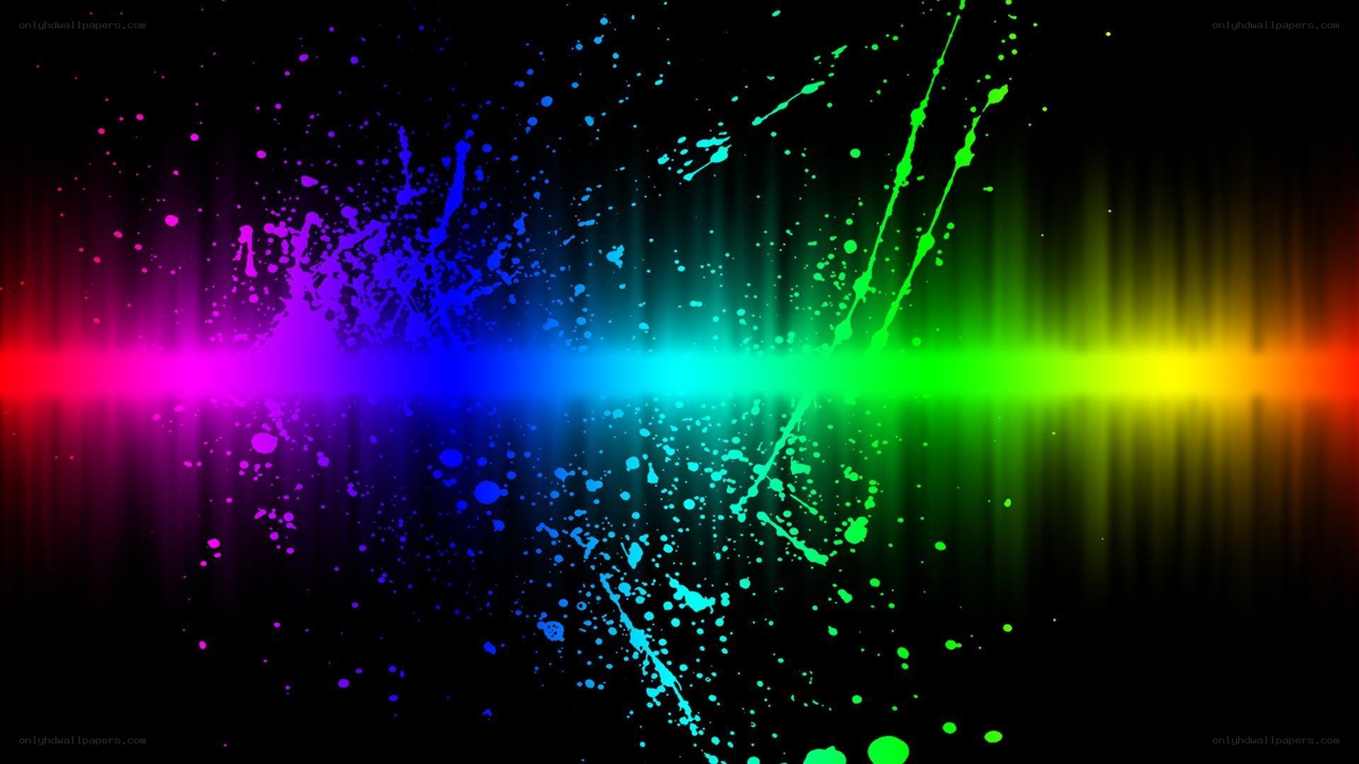colorful paint splatter