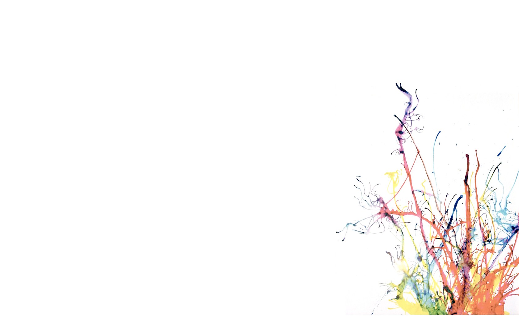 colorful paint splatter art