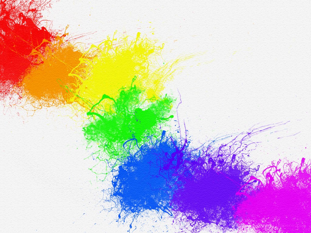 colorful paint splatter art