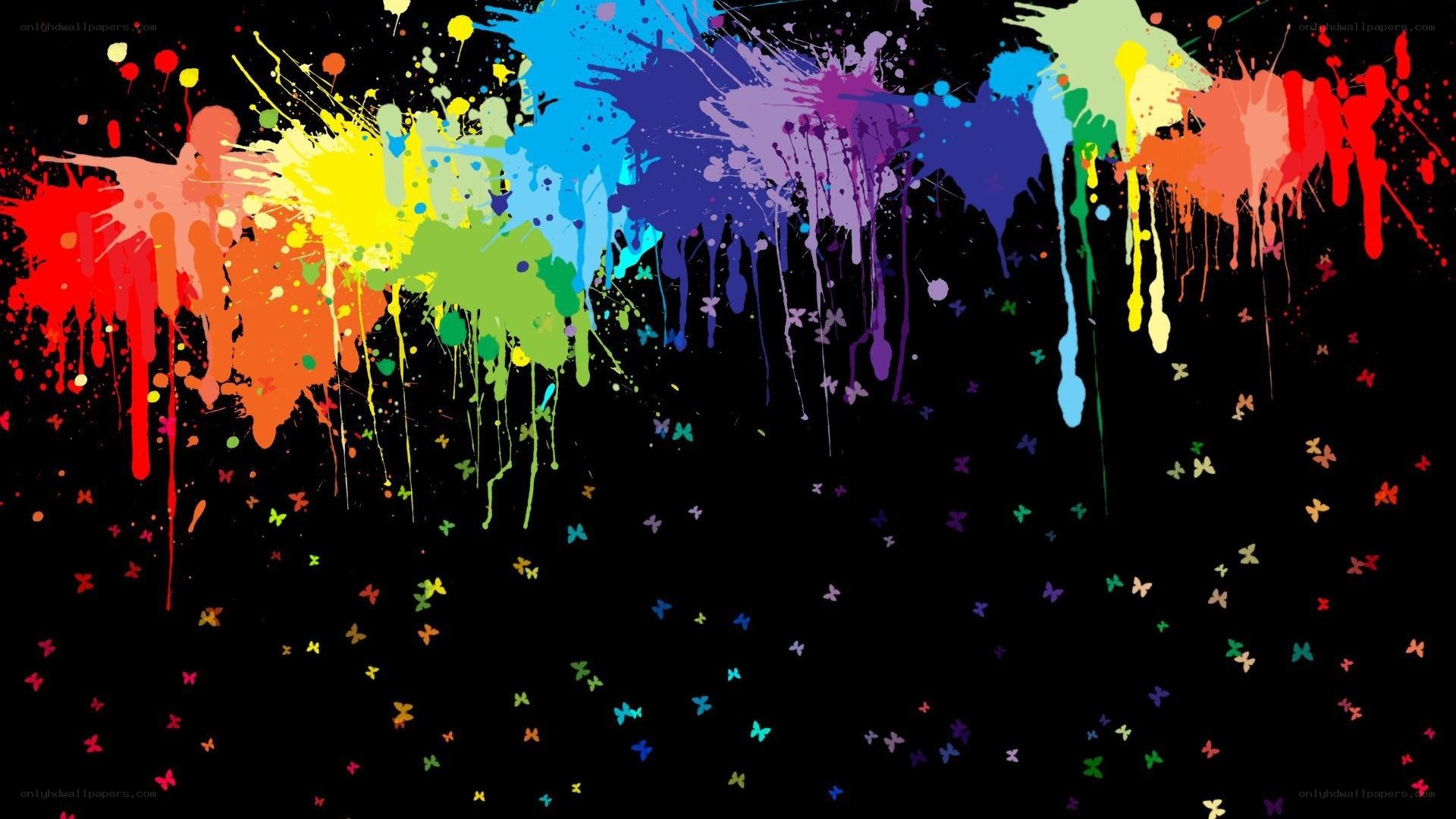 colorful paint splatter background
