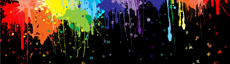 colorful paint splatter background
