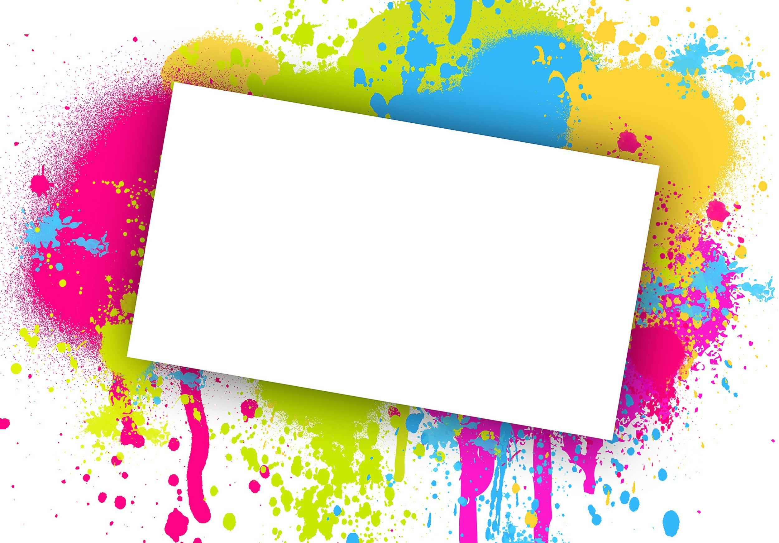colorful paint splatter background