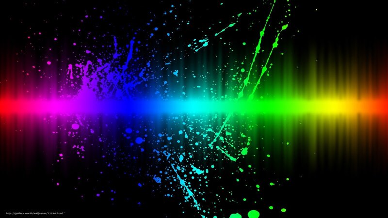 Colorful Paint Splatter — Black
