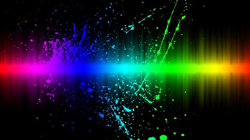 Colorful Paint Splatter — Black, Vibrant