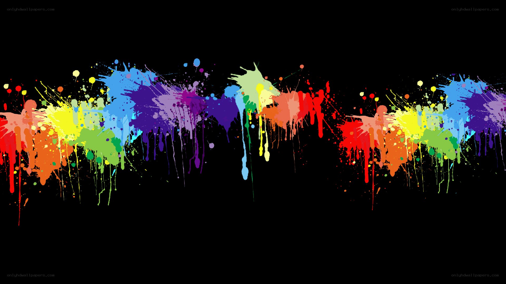 colorful paint splatter design