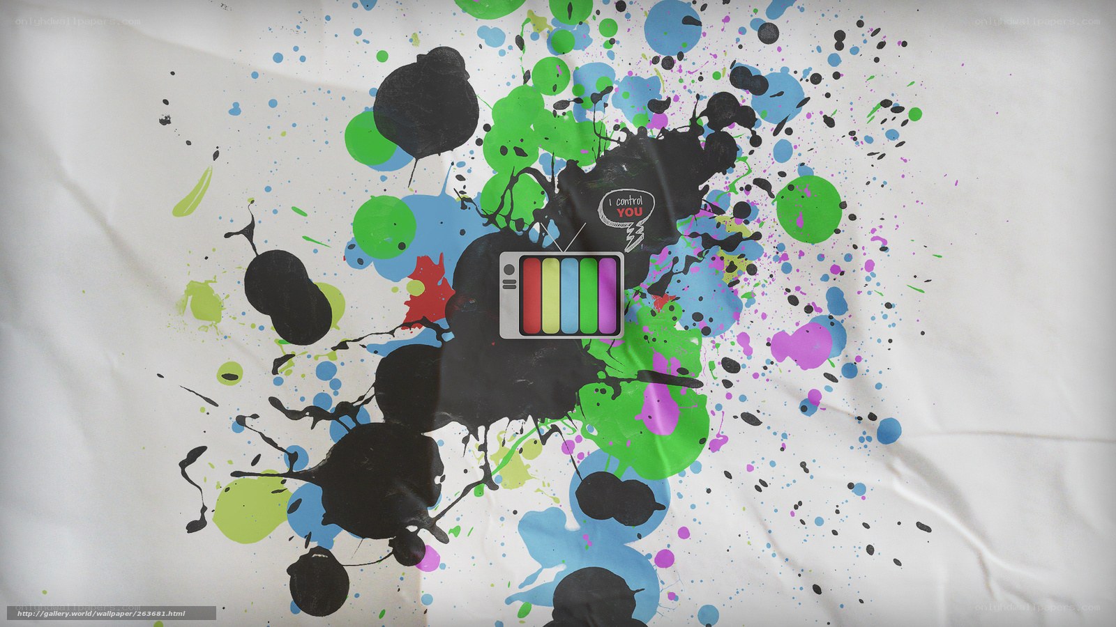 colorful paint splatter design