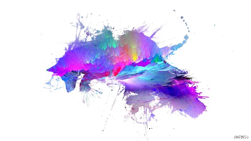 Colorful Paint Splatter — Purple