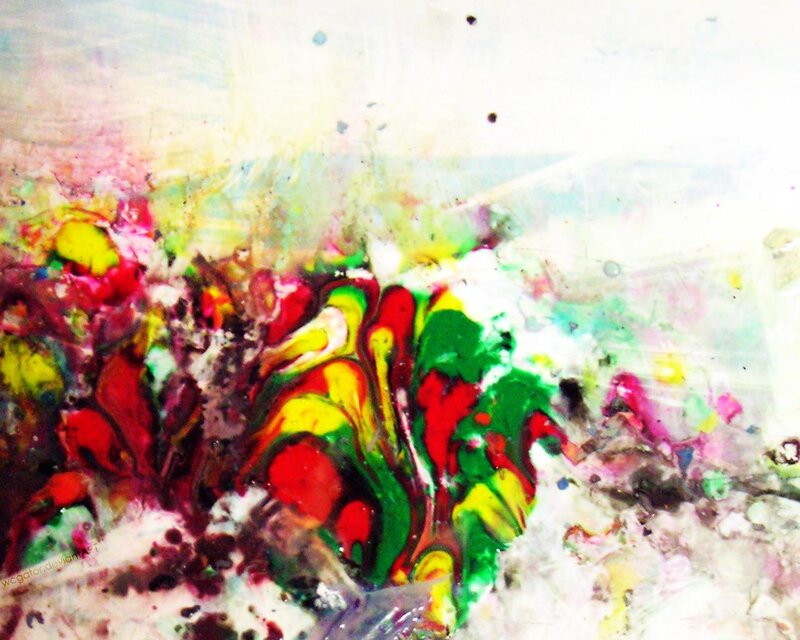 Colorful Paint Splatter — Red