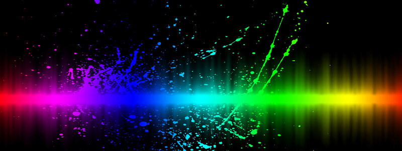 Colorful Paint Splatter — Red, Vibrant, Abstract, Splatters