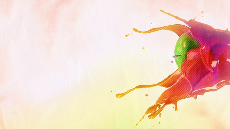 Colorful Paint Splatter — Yellow, Vibrant, Digital Art