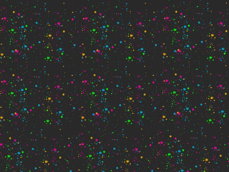 Colorful Paint Splatters — Black, Playful