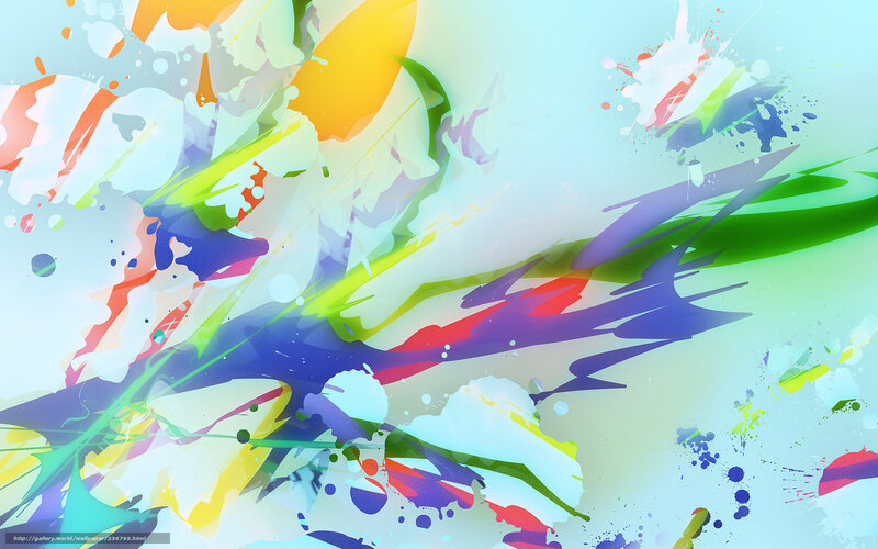 Colorful Paint Splatters — Blue, Vibrant
