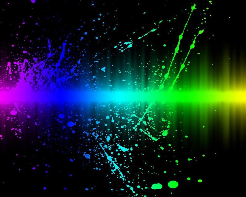 Colorful Paint Splatters — Green