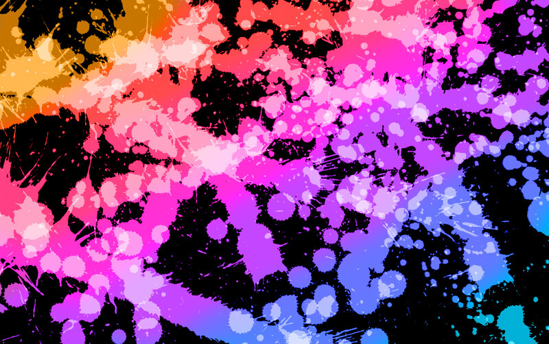 Colorful Paint Splatters — Pink, Vibrant