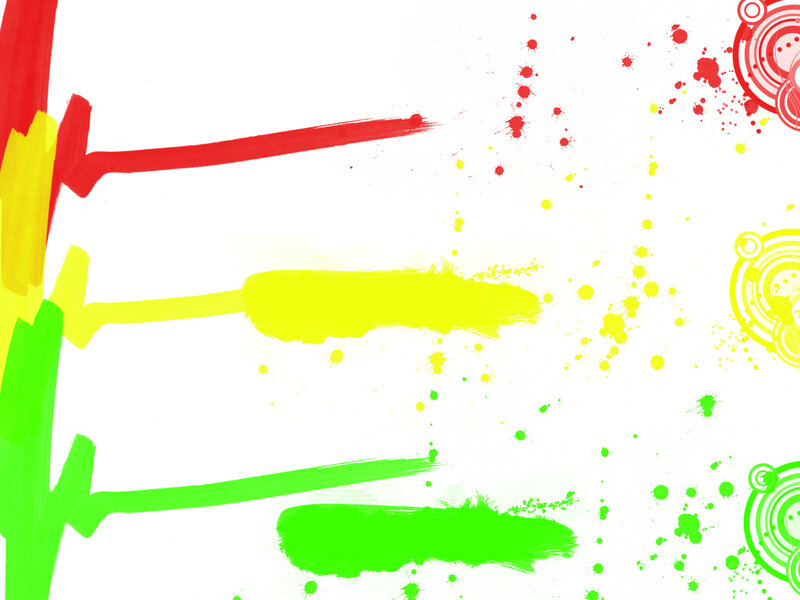 Colorful Paint Splatters — Red