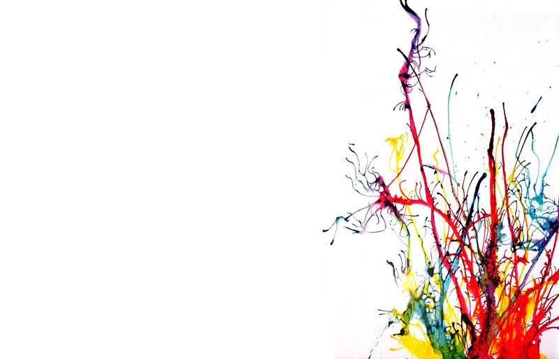 Colorful Paint Splatters — Red, Vibrant, Abstract, Splatter