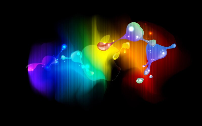 Colorful Paint Splatters — Red, Vibrant, Abstract