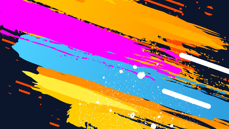 Colorful Paint Streaks