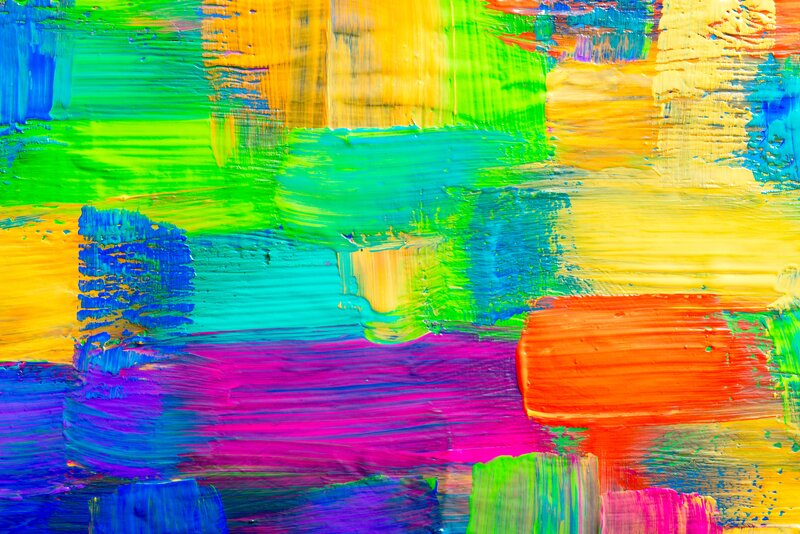 Colorful Paint Strokes — Green