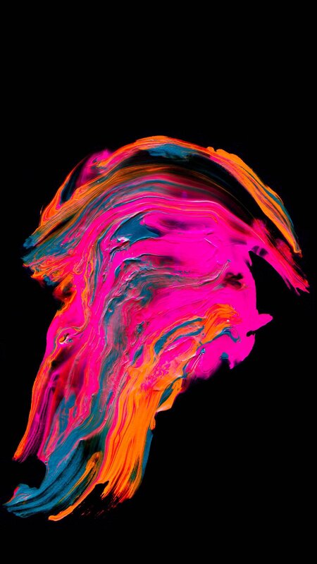 Colorful Paint Swirl — Pink