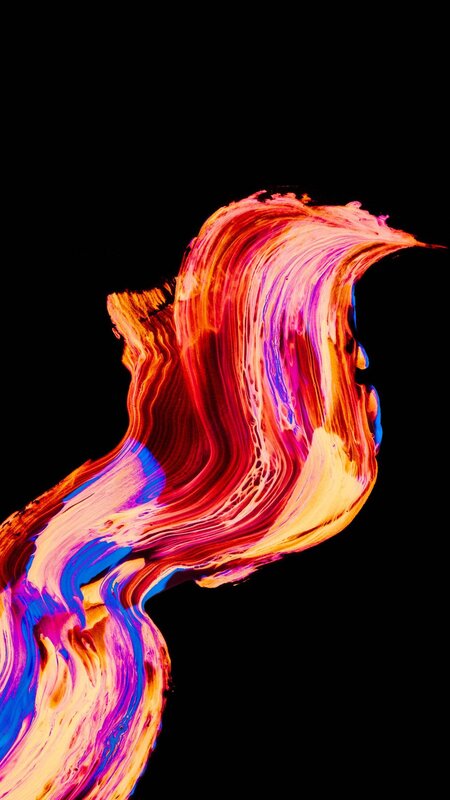 Colorful Paint Swirl — Red