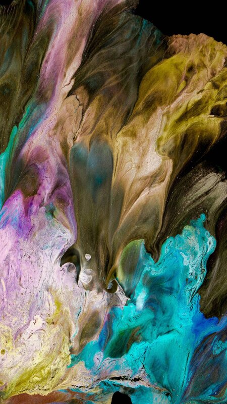 Colorful Paint Swirls — Blue