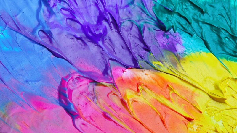 Colorful Paint Swirls — Purple